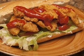 Catfish Po Boy @ Bayou Bros